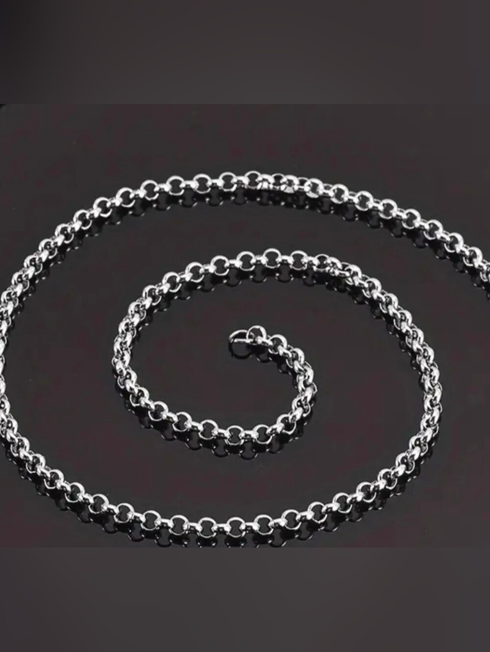 2-4mm Silver Stainless Steel Round Rolo Chains - 18-26 Inch
